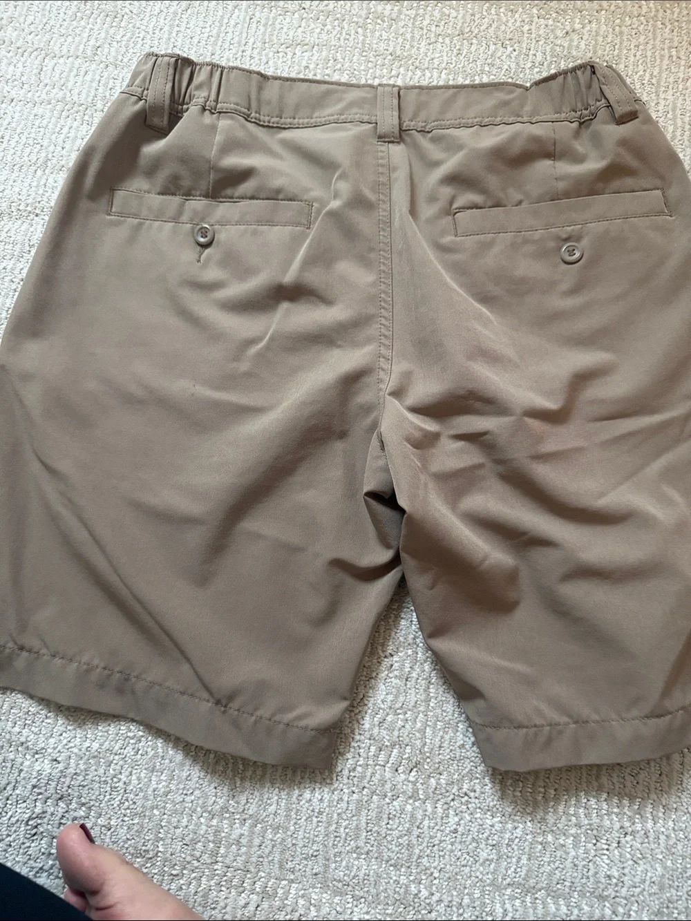RVCA Men’s Khaki Hybrid Shorts Size 30